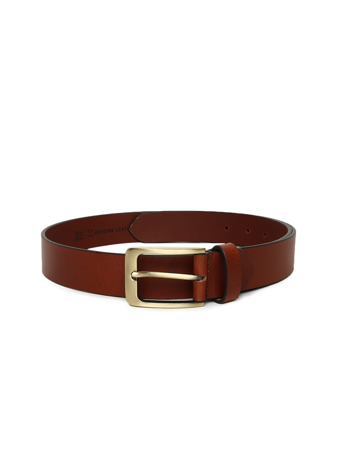 

Mast & Harbour Men Brown Solid Belt