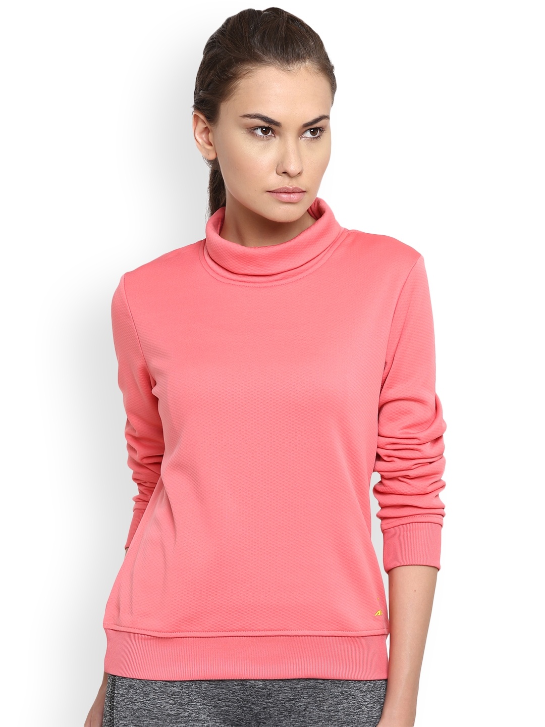 

Alcis Women Pink Solid Sweatshirt