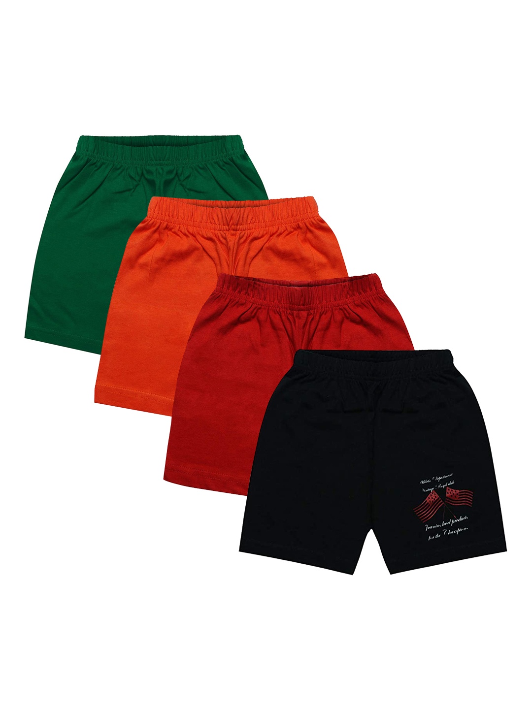 

MIST N FOGG Kids Printed Cotton Shorts, Red