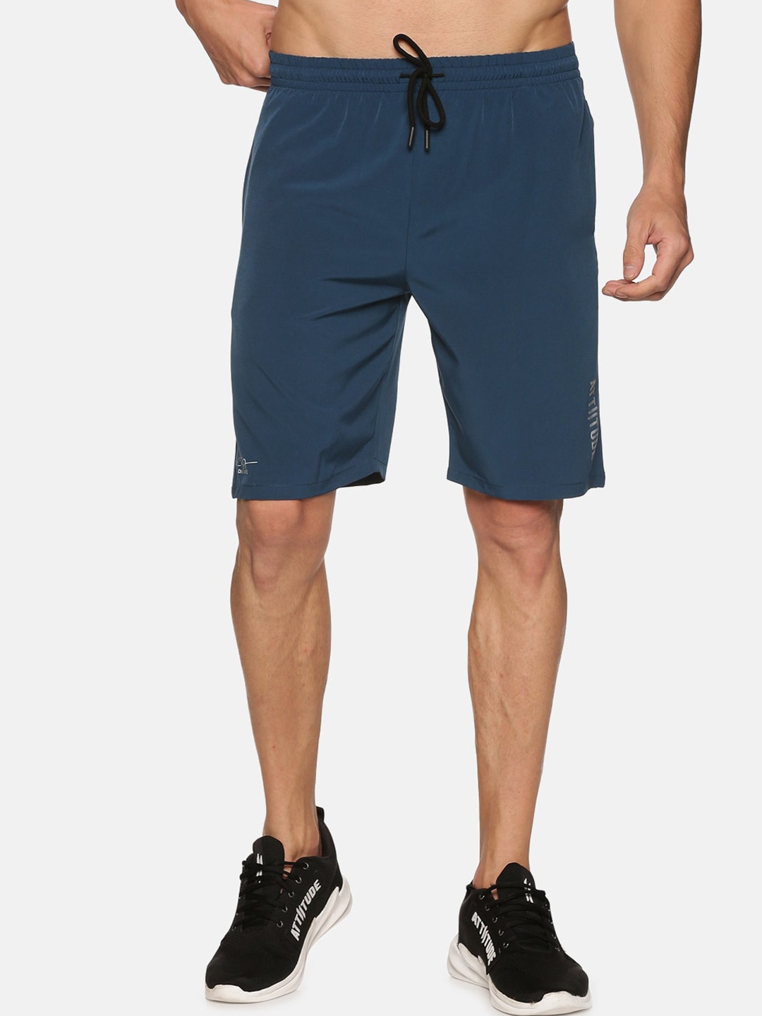 

ATTIITUDE Men Low-Rise Rapid-Dry Sports Shorts, Navy blue