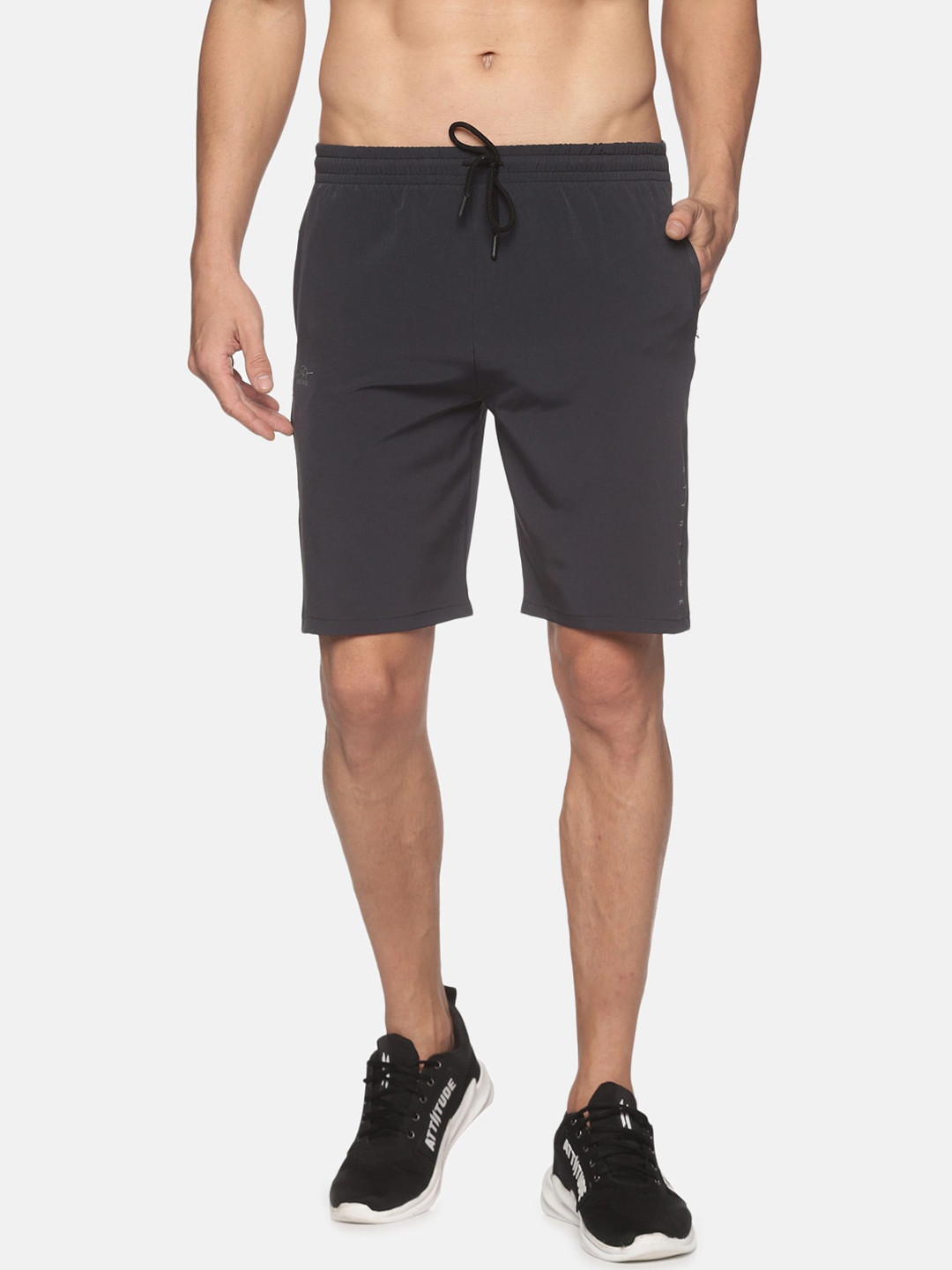 

ATTIITUDE Men Low-Rise Regular Shorts, Grey