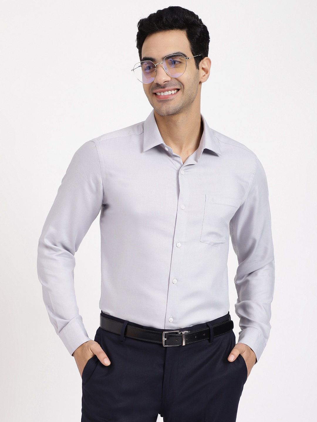 

Arrow Slim Fit Formal Pure Cotton Shirt, Grey