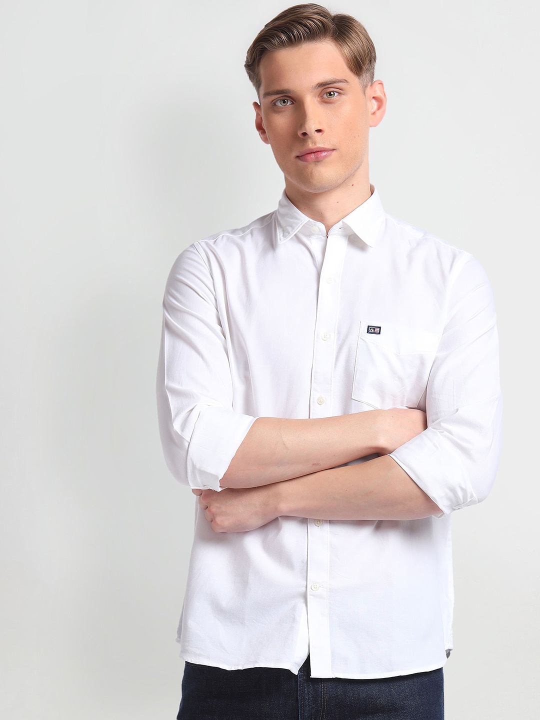 

Arrow Sport Men Oxford Slim Fit Cotton Casual Shirt, White