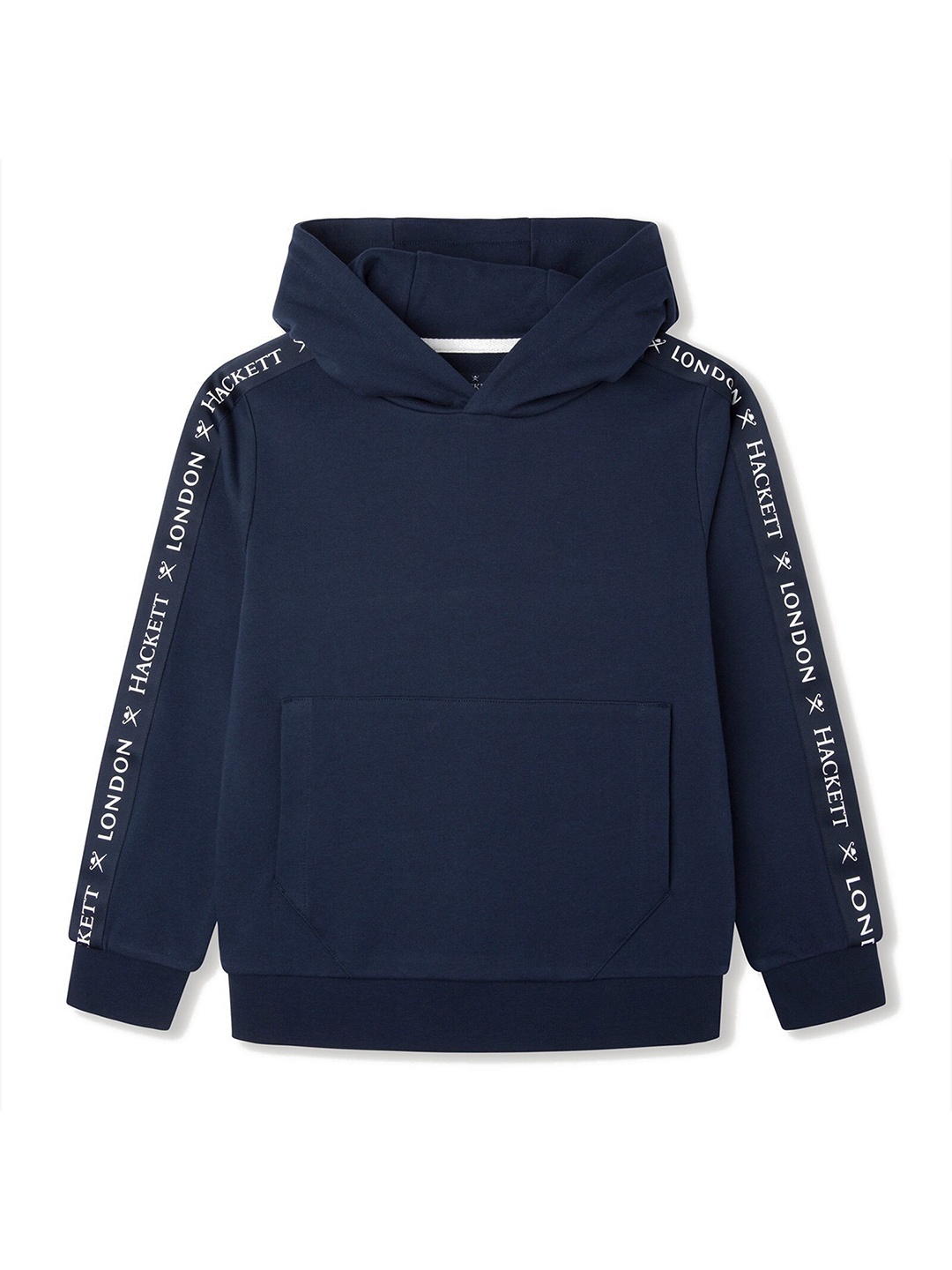 

HACKETT LONDON Boys Printed Hooded Cotton Sweatshirt, Navy blue