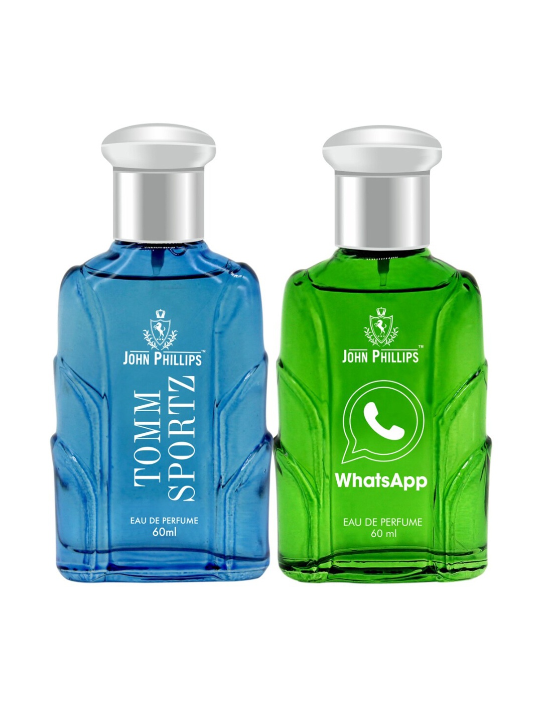 

JOHN PHILLIPS Set Of 2 Eau De Parfum - Whatsapp 60ml & Tomm Sportz 60ml, Blue