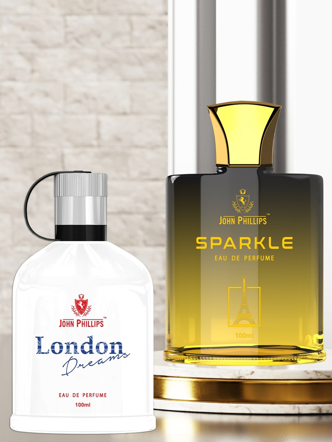 

JOHN PHILLIPS Men Set Of 2 Eau De Parfum 100ml Each - London Dreams & Sparkle, White