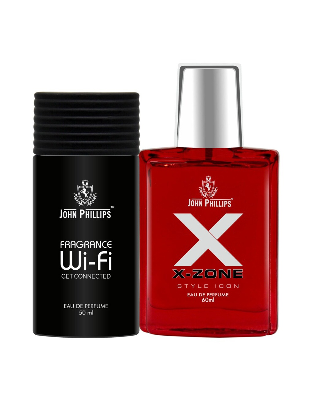 

JOHN PHILLIPS Set of 2 Eau De Parfum - Fragrance Wifi 50 ml & XX-Zone 60 ml, Red