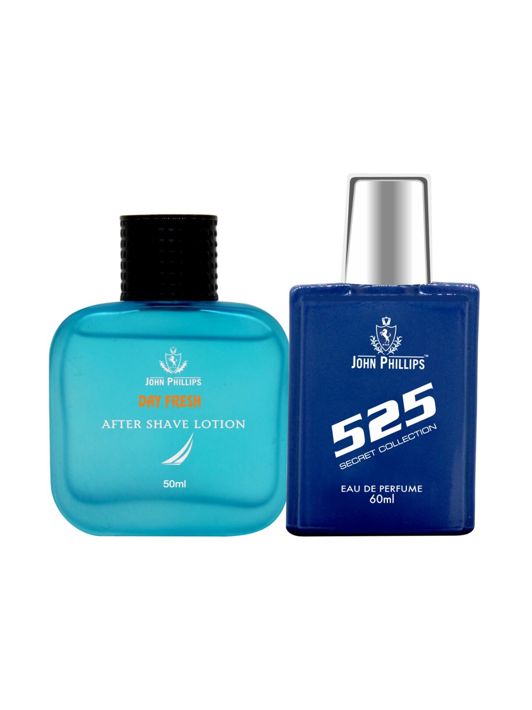 

JOHN PHILLIPS Set of 525 Eau De Parfum 60 ml & Day Fresh After Shave Lotion 50 ml, Blue