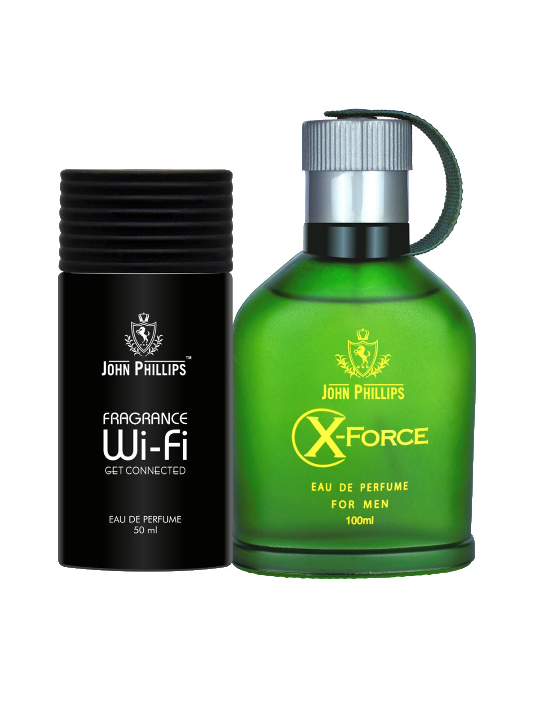 

JOHN PHILLIPS Fragrance WIFI & X-Force Set Of 2 Long Lasting Eau De Parfum, Green