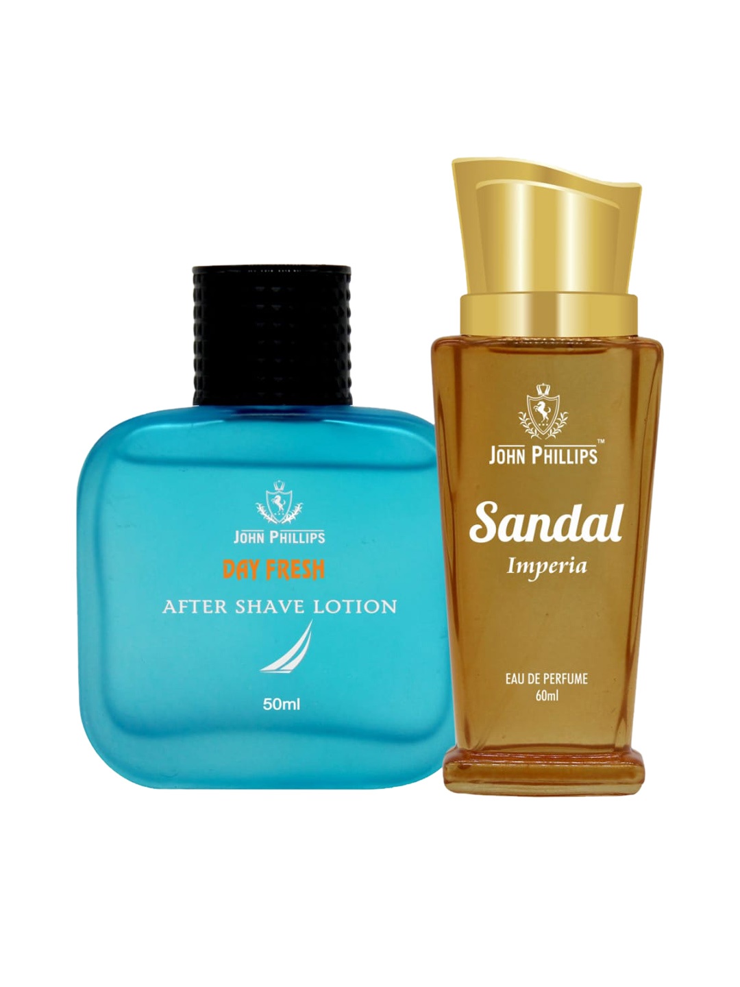 

JOHN PHILLIPS Day Fresh After Shave Lotion & Sandal Perfume, Blue