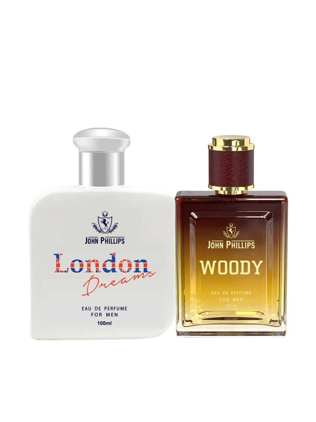 

JOHN PHILLIPS Men Set of London Dreams & Woody Eau De Parfum - 100 ml Each, White
