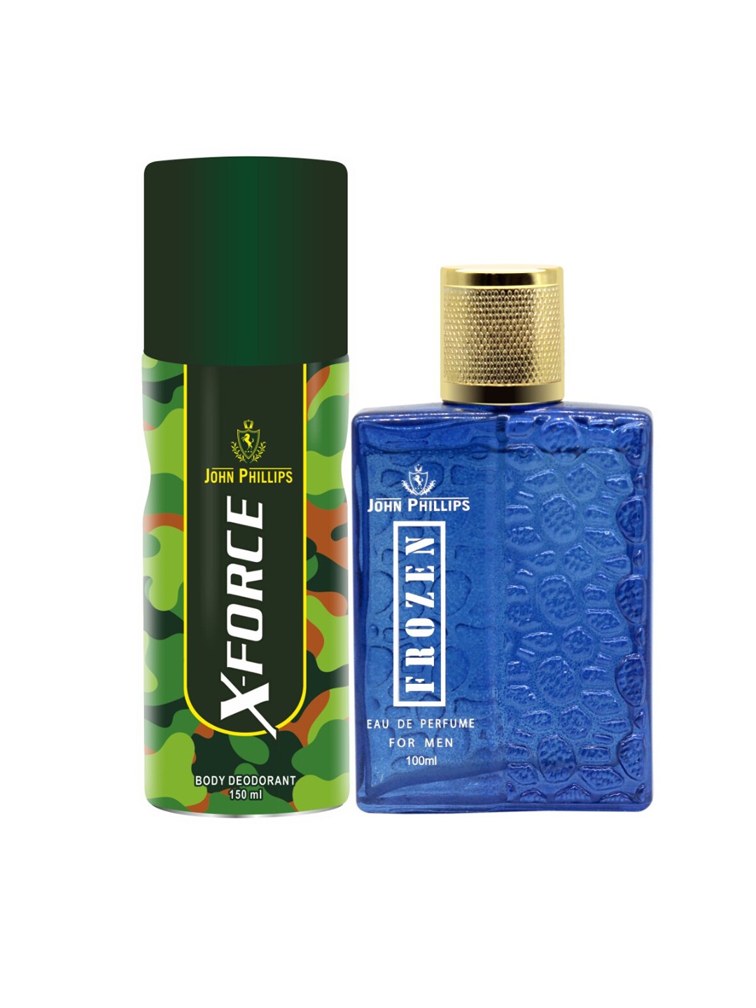 

JOHN PHILLIPS Set Of 2 Frozen & X Force Long Lasting Deo, Blue