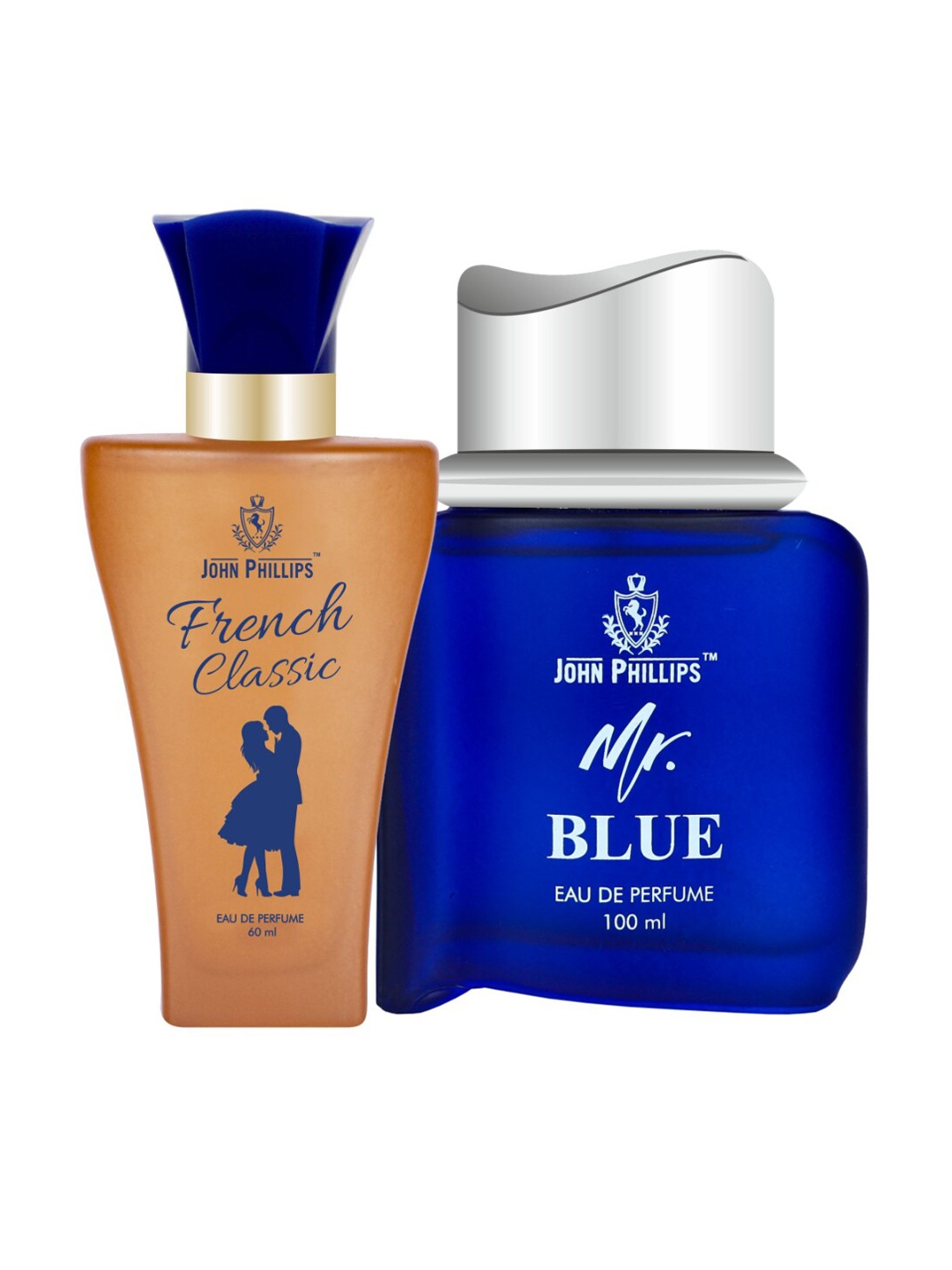 

JOHN PHILLIPS Set of 2 Eau De Parfum - French Classic 60 ml & Mr. Blue 100 ml