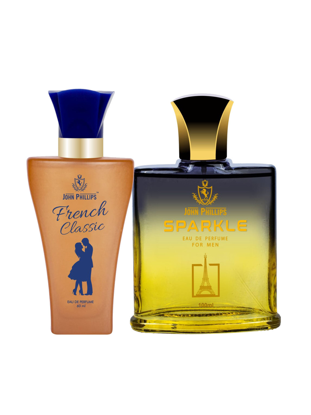 

JOHN PHILLIPS French Classic Set Of 2 Eau De Perfume & Sparkle Eau De Perfume, Black