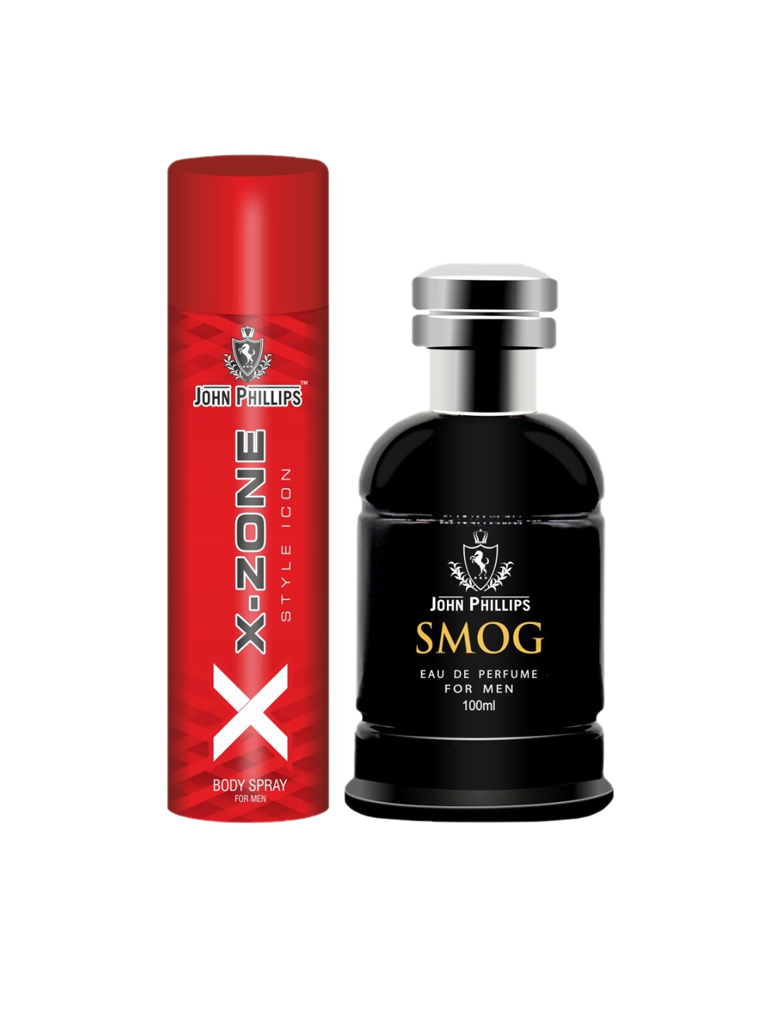 

JOHN PHILLIPS Set Of 2 Smog Perfume & XX-Deo, Red