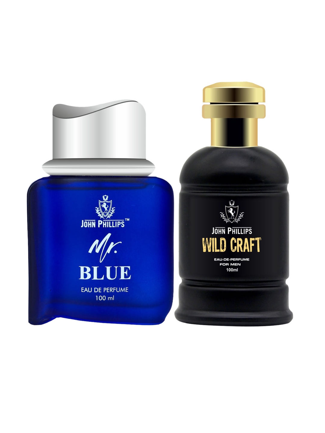 

JOHN PHILLIPS Mr Blue & Wildcraft 2 Pcs Long Lasting Eau De Parfum 100 ml Each