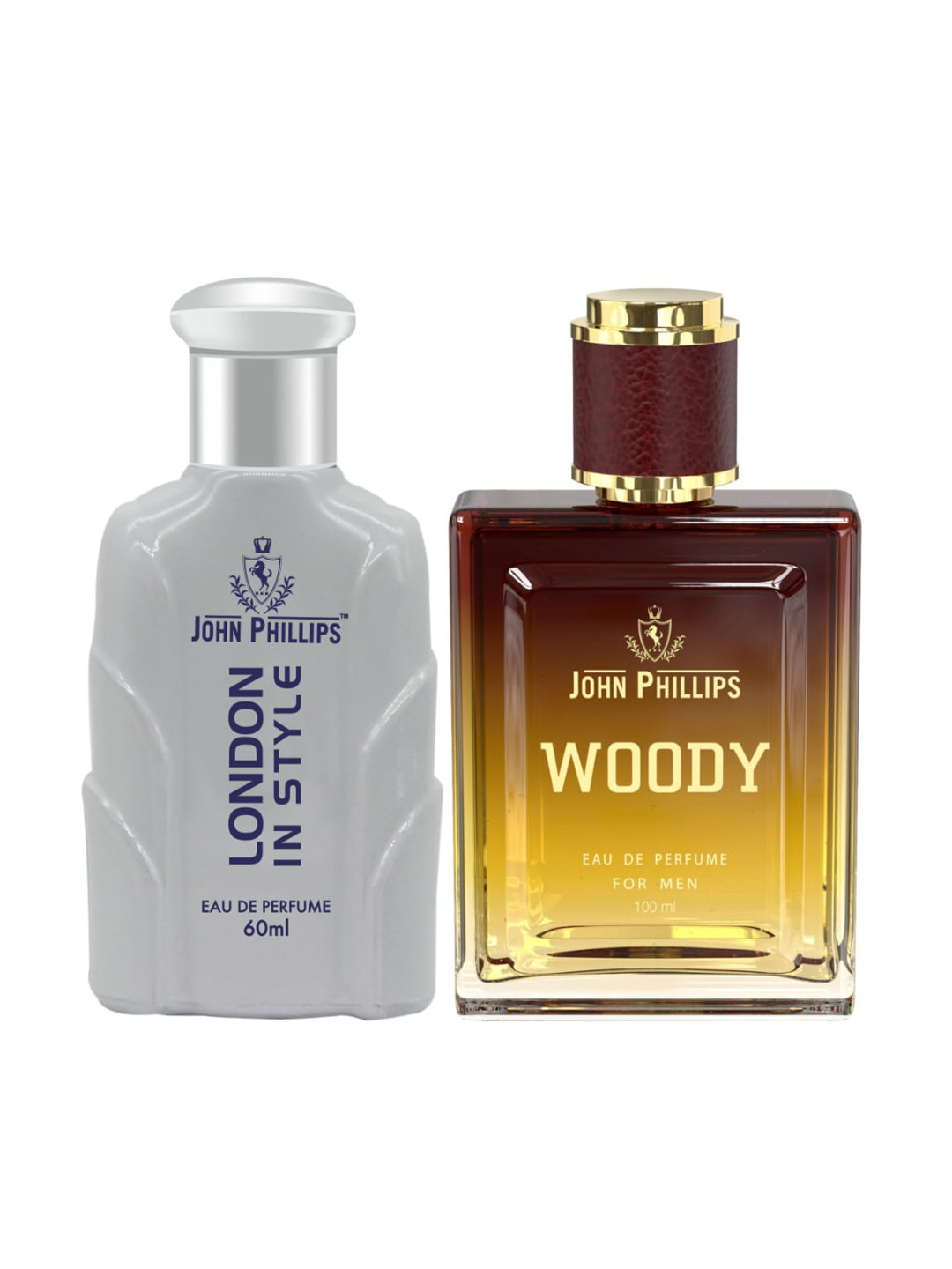 

JOHN PHILLIPS London In Style & Woody Set Of 2 Long Lasting Eau De Parfum, White