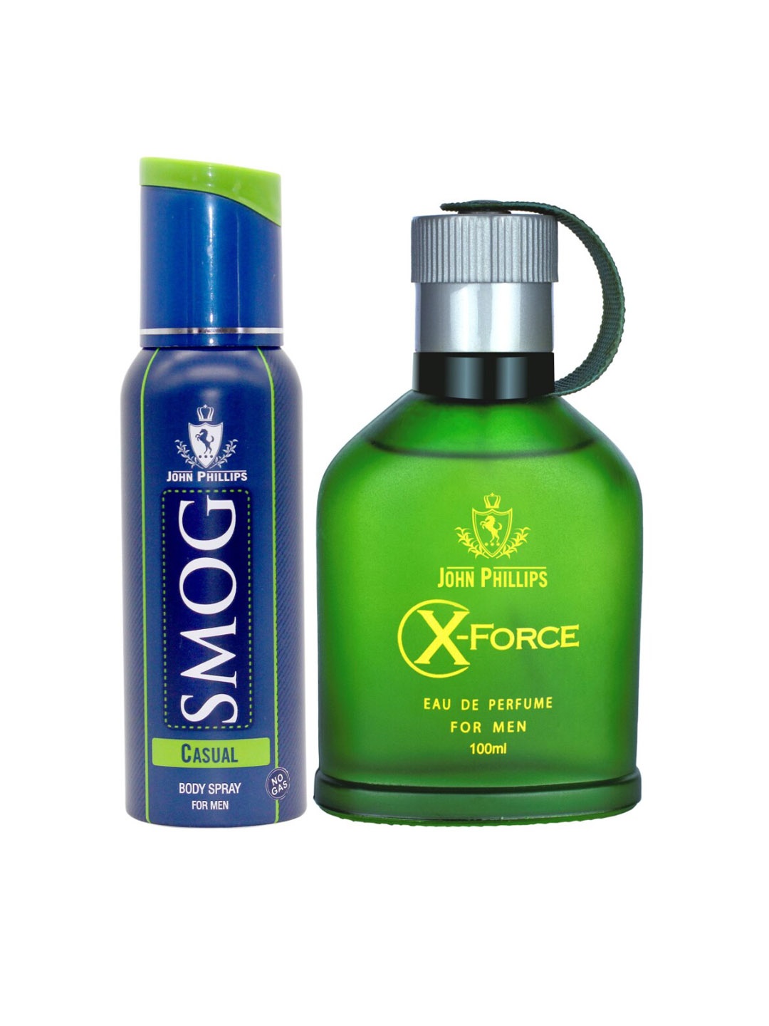 

JOHN PHILLIPS Men Set of 2 Eau De French Perfume + Deodorant-120ml+100ml, Blue