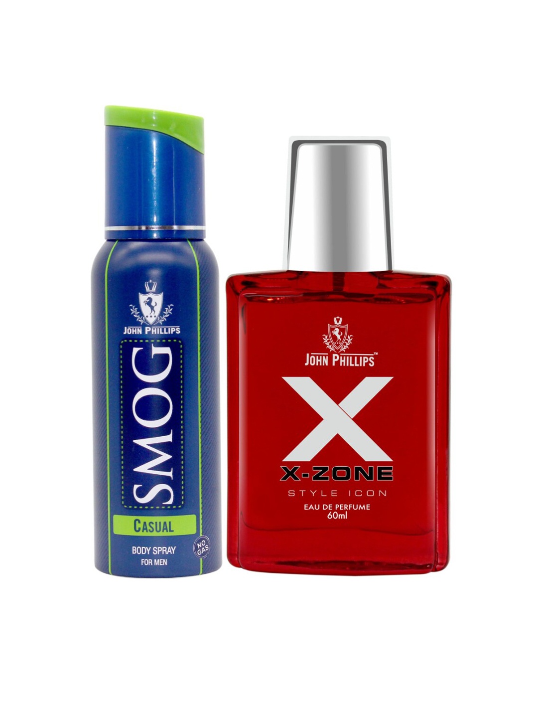 

JOHN PHILLIPS Men Set of 2 Eau De French Perfume + Deodorant-120ml+60ml, Blue