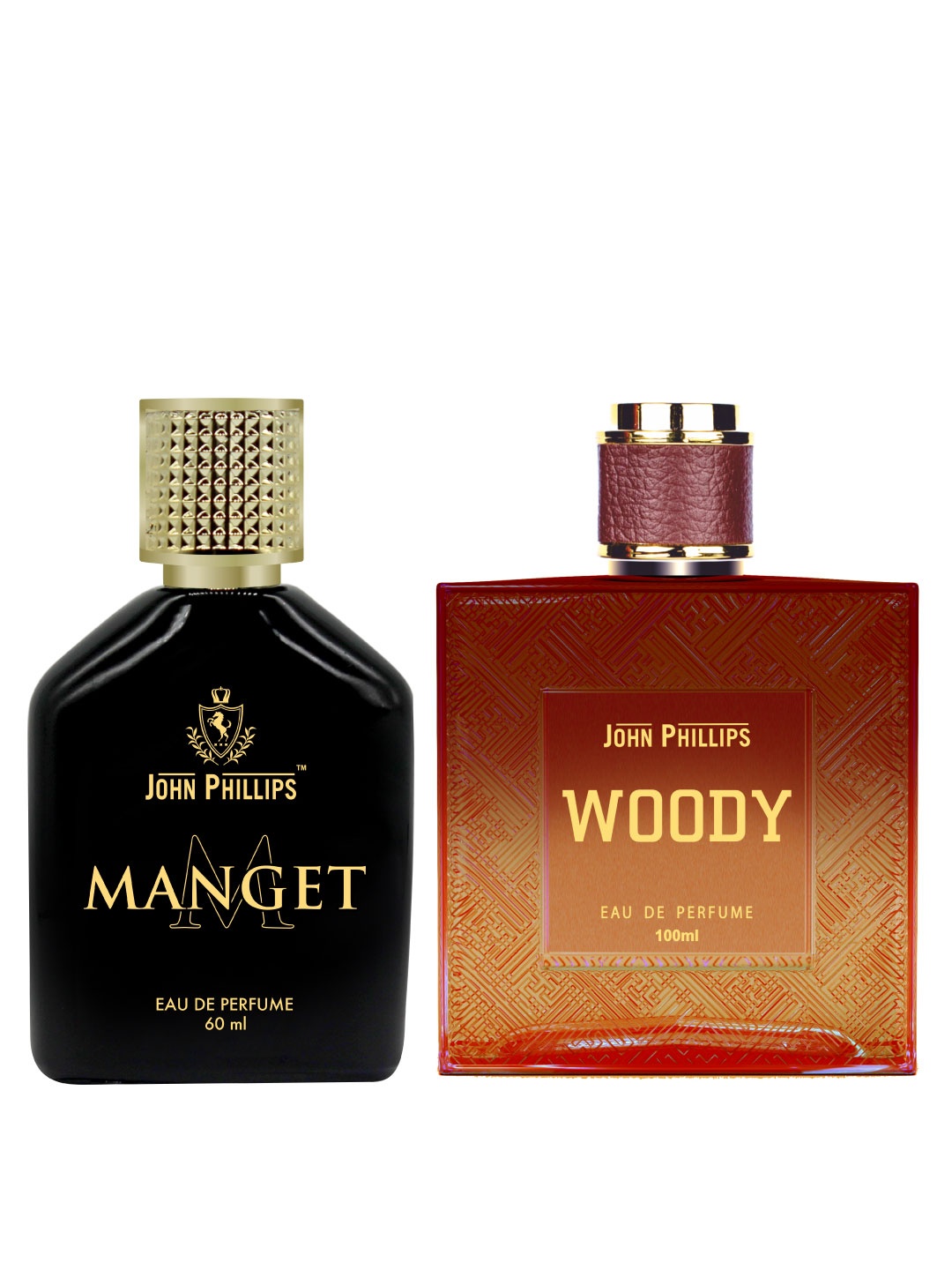 

JOHN PHILLIPS Set Of 2 Magnet Eau De Perfume 60 ml & Woody Eau De Perfume 100 ml, Black