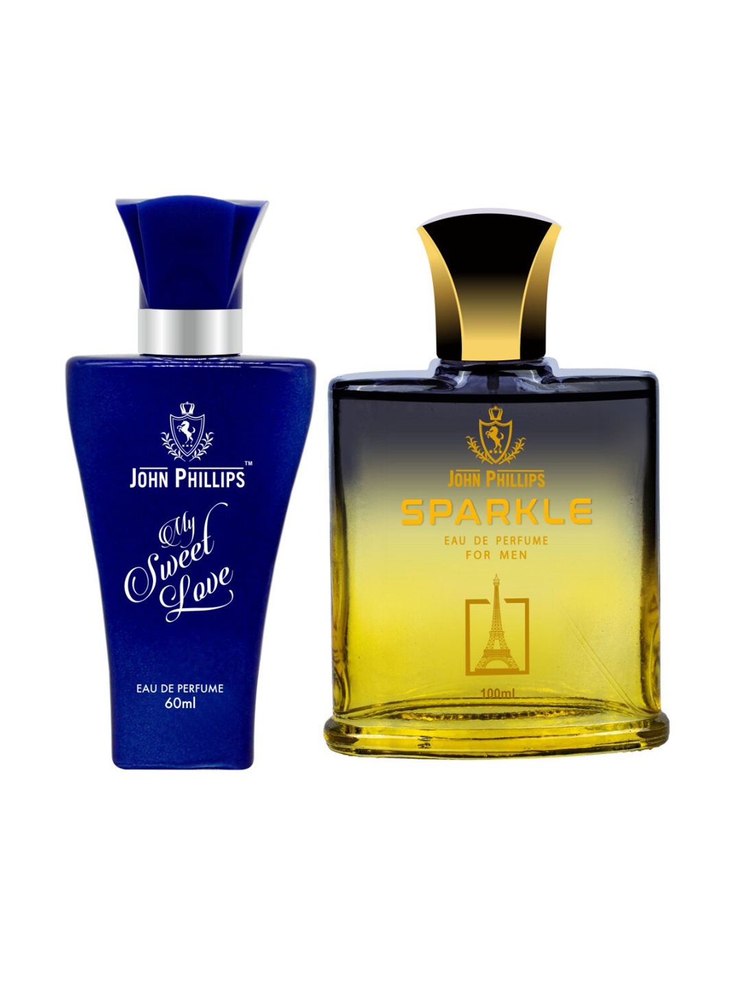 

JOHN PHILLIPS Set Of 2 My Sweet Love 60 ml & Sparkle Eau De Perfume 100 ml, Blue