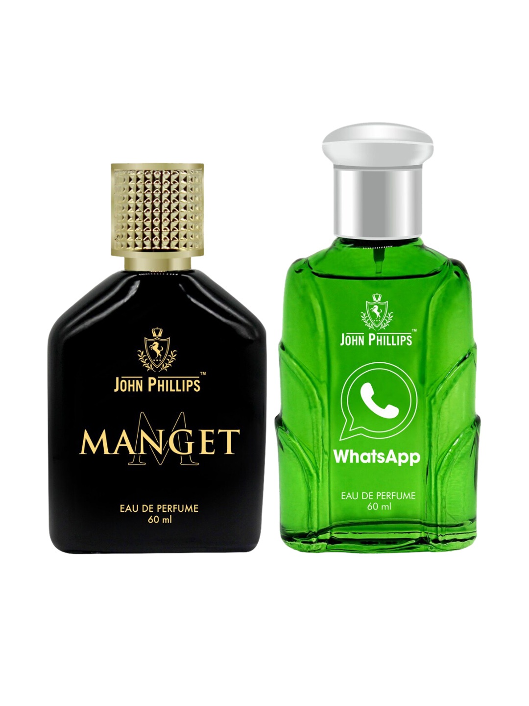 

JOHN PHILLIPS Set Of 2 Eau De Parfum - Whatsapp 60ml & Manget 60ml, Green