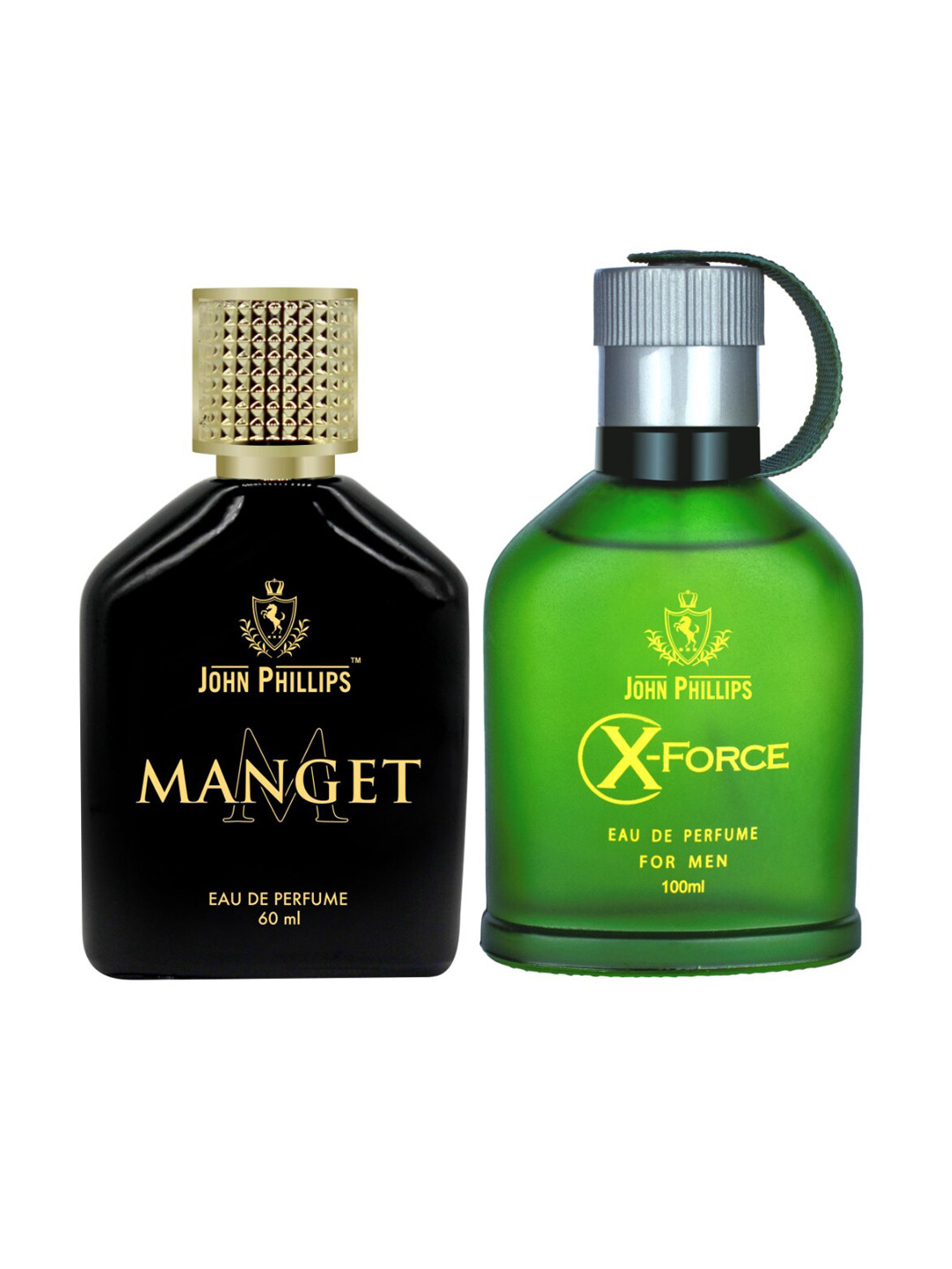 

JOHN PHILLIPS Set Of 2 Eau De Parfum - Men X Force 100ml & Manget 60ml, Green
