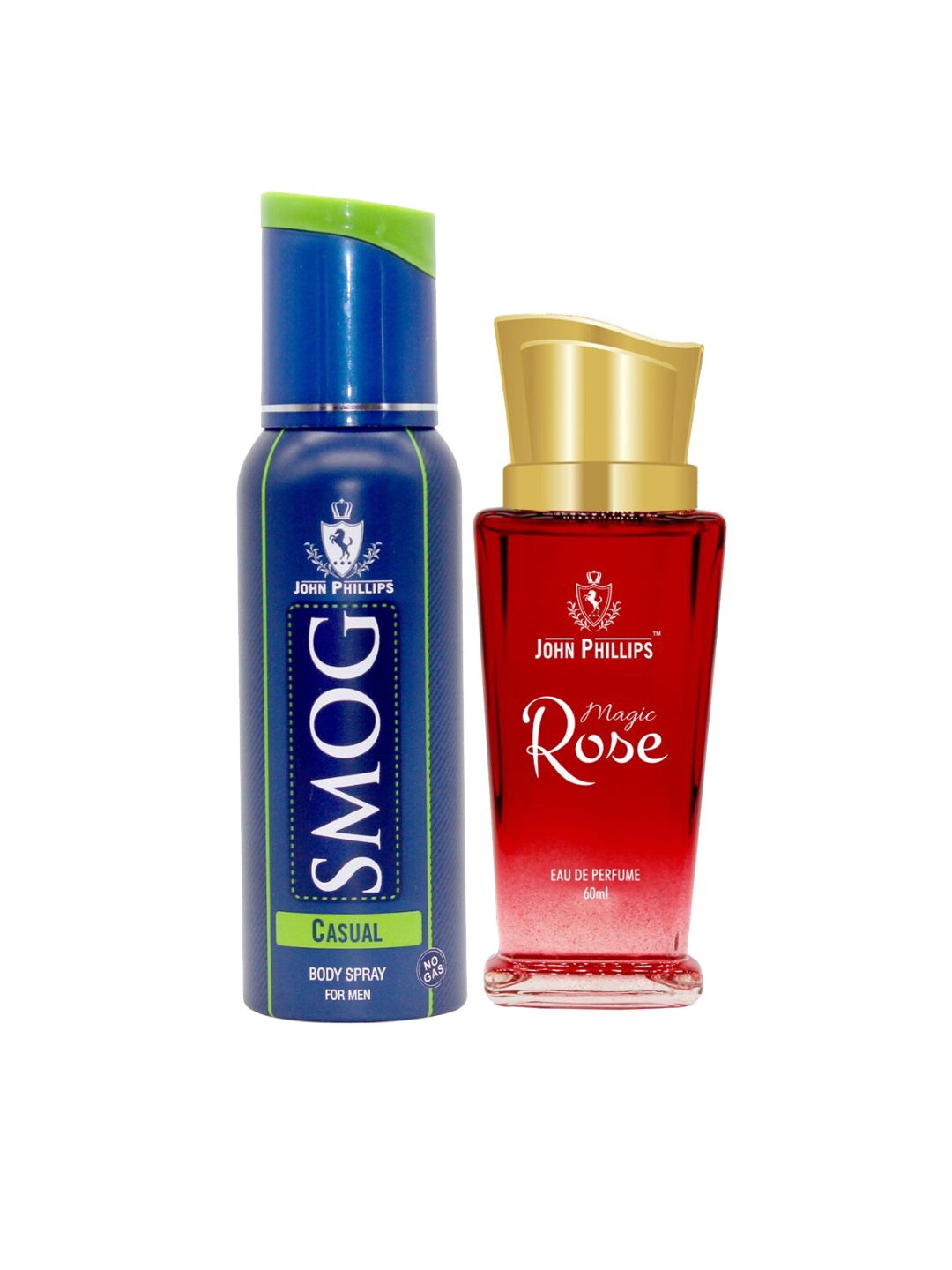 

JOHN PHILLIPS Men Set of 2 Magic Rose Eau De Perfume 60 ml & Deodorant 120ml, Red