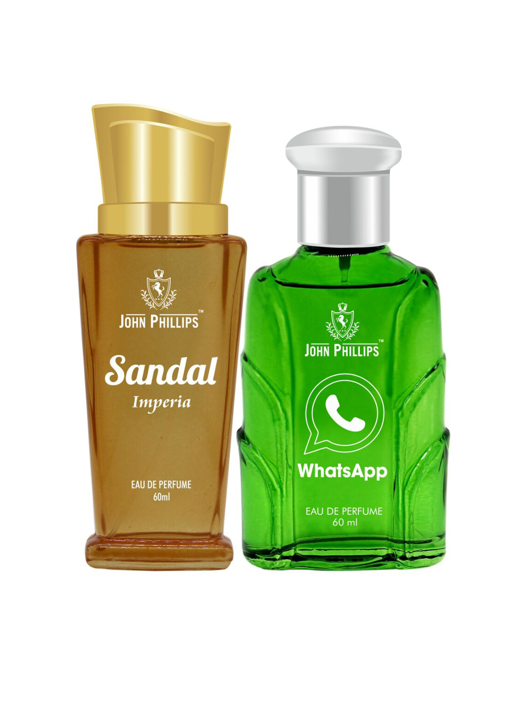 

JOHN PHILLIPS Set Of 2 Eau De Parfum - Whatsapp 60ml & Sandal Imperia 60ml, Green