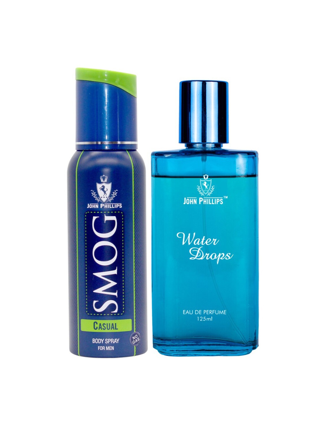 

JOHN PHILLIPS Set Of Smog Casual Deo & Water Drops Perfume, Na