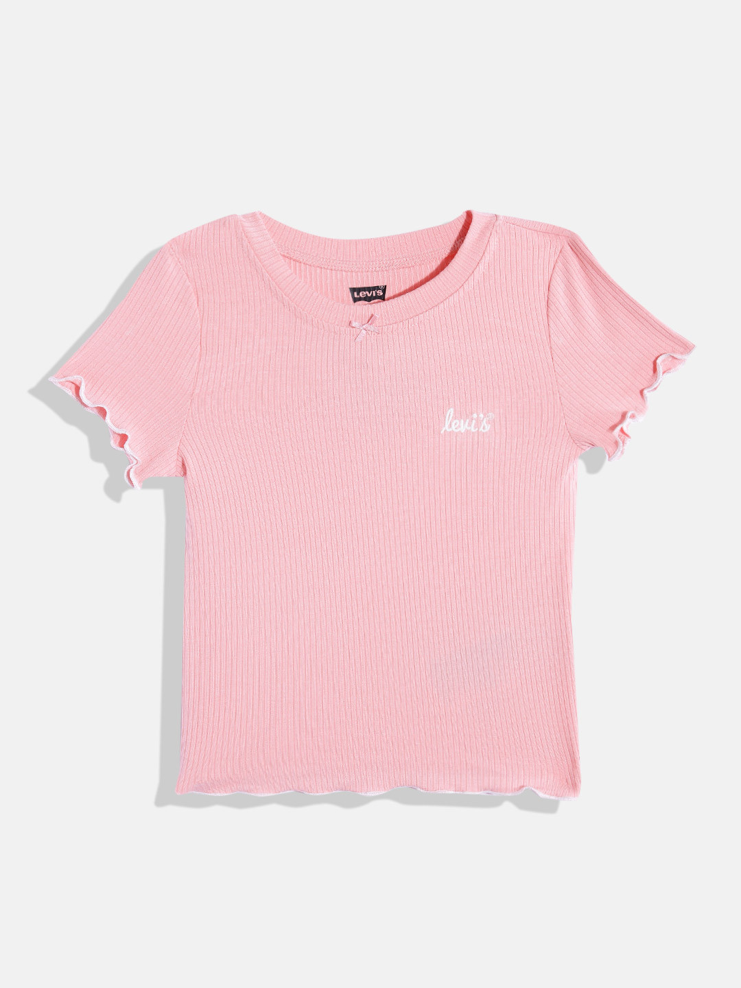 

Levis Girls Meet & Greet Rib Crew T-shirt, Pink