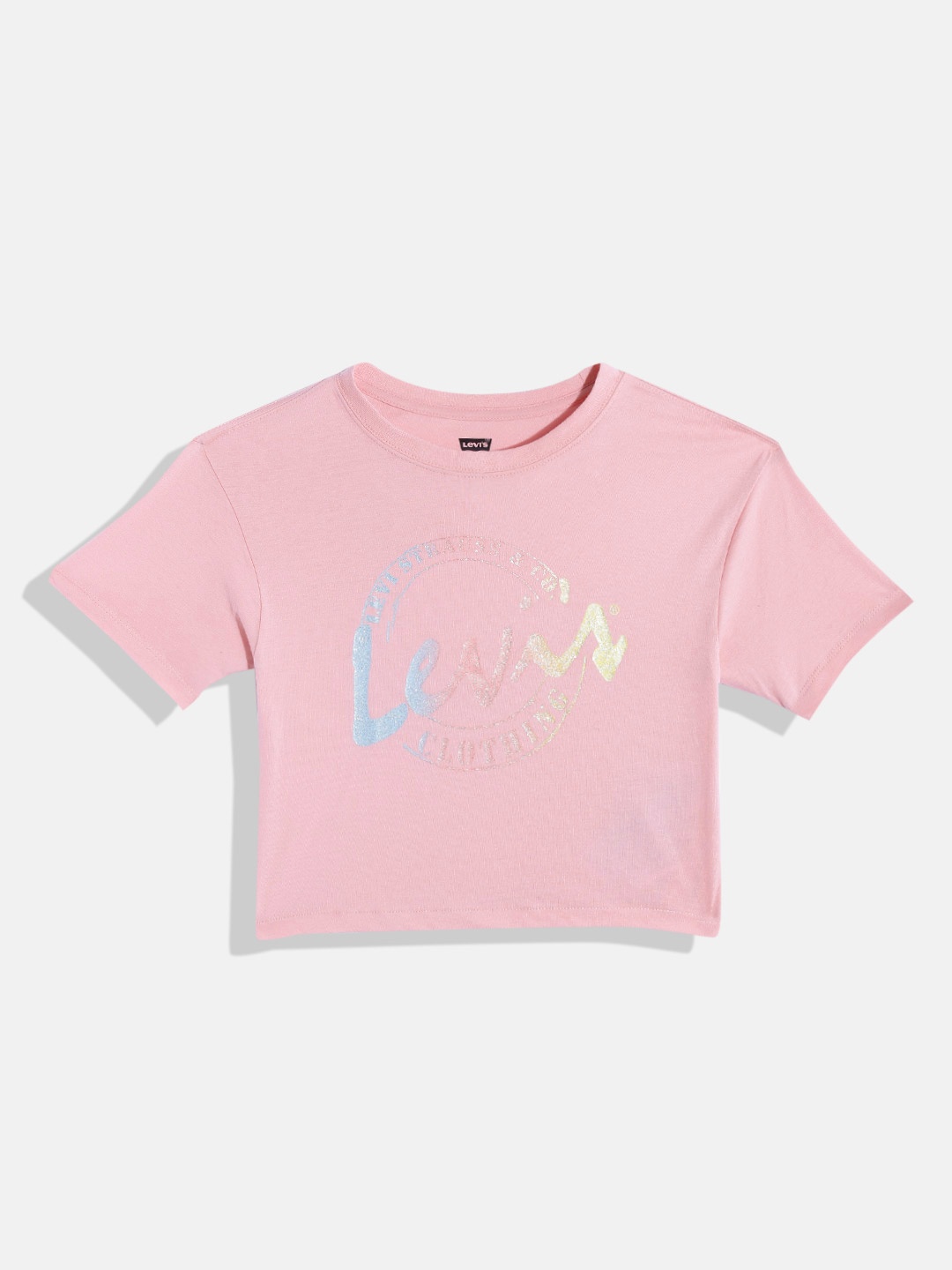 

Levis Brand Logo Printed Organic Cotton T-shirt, Pink