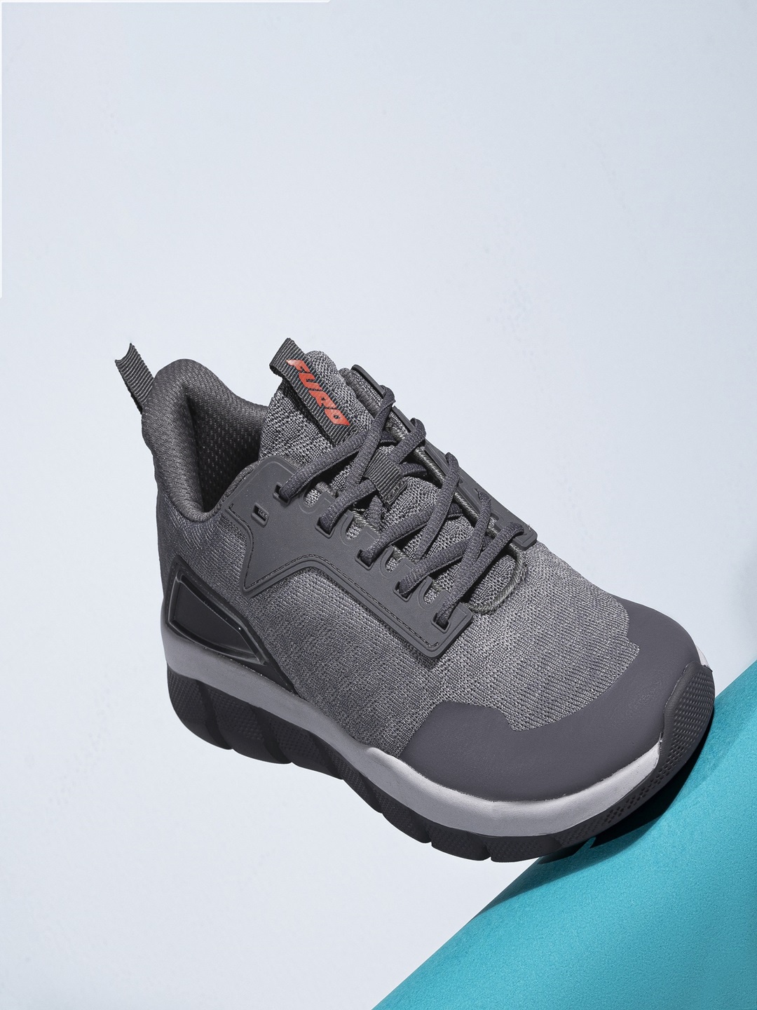 

FURO by Red Chief Men Dri-Fit Mesh Training or Gym Non-Marking Sports Shoes, Grey