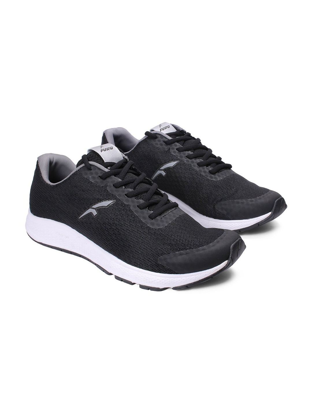 

FURO by Red Chief Men Dri-Fit Mesh Running Non-Marking Sports Shoes, Black