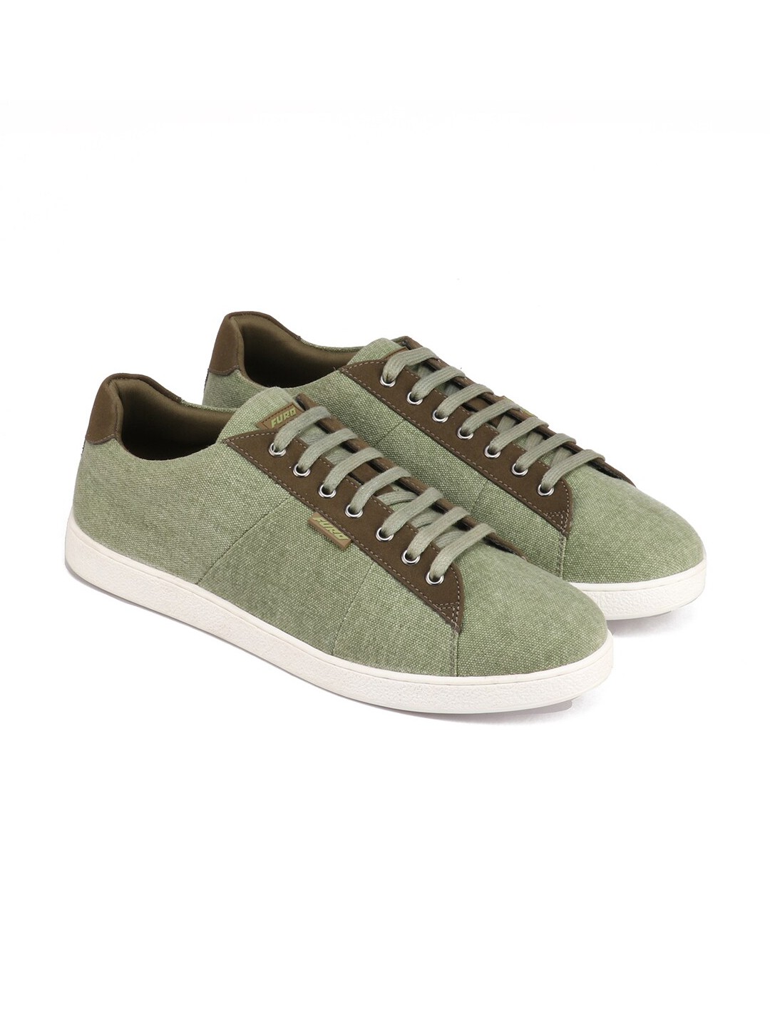 

FURO by Red Chief Men Dri-Fit Mesh Walking Non-Marking Sports Shoes, Olive