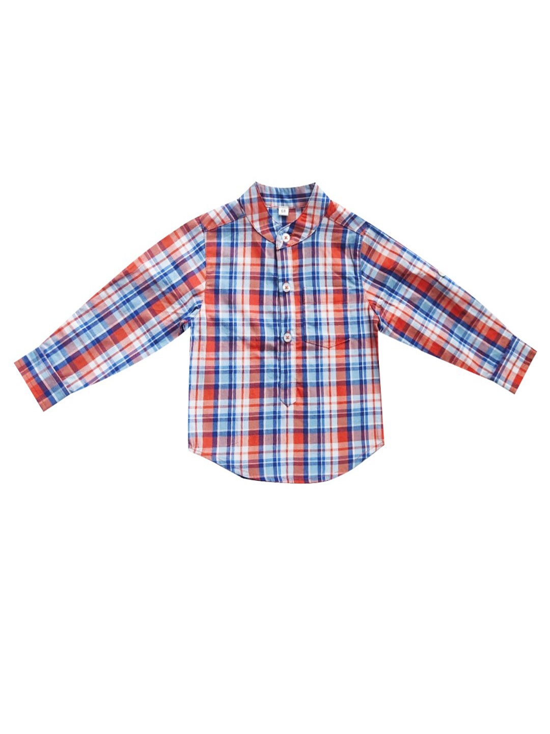 

milou Boys Checked Cotton Casual Shirt, Red