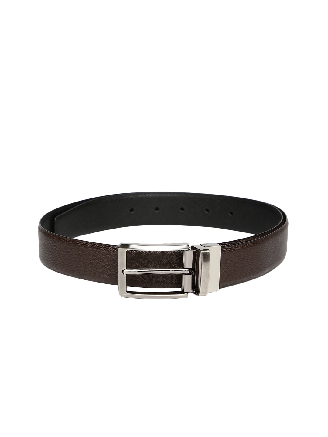 

INVICTUS Men Brown & Black Reversible Leather Belt