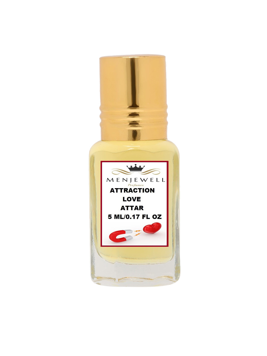 

Menjewell Unisex Attraction Love Attar - 5 ml, Yellow