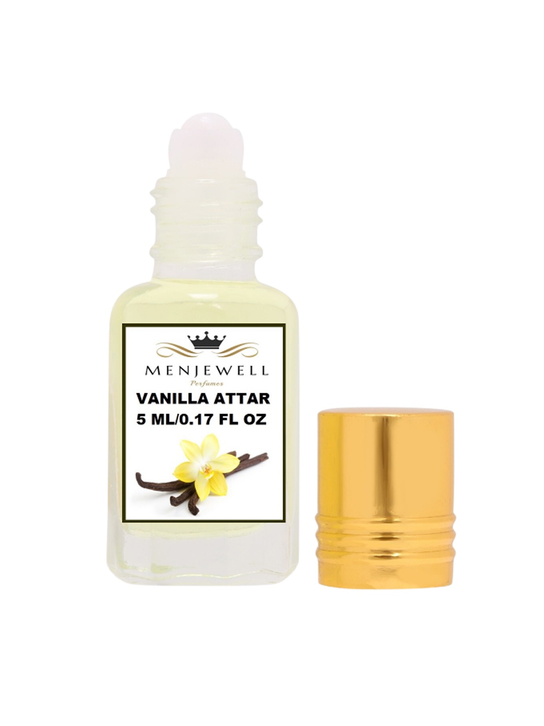 

Menjewell Unisex Vanilla Attar - 5 ml, Yellow