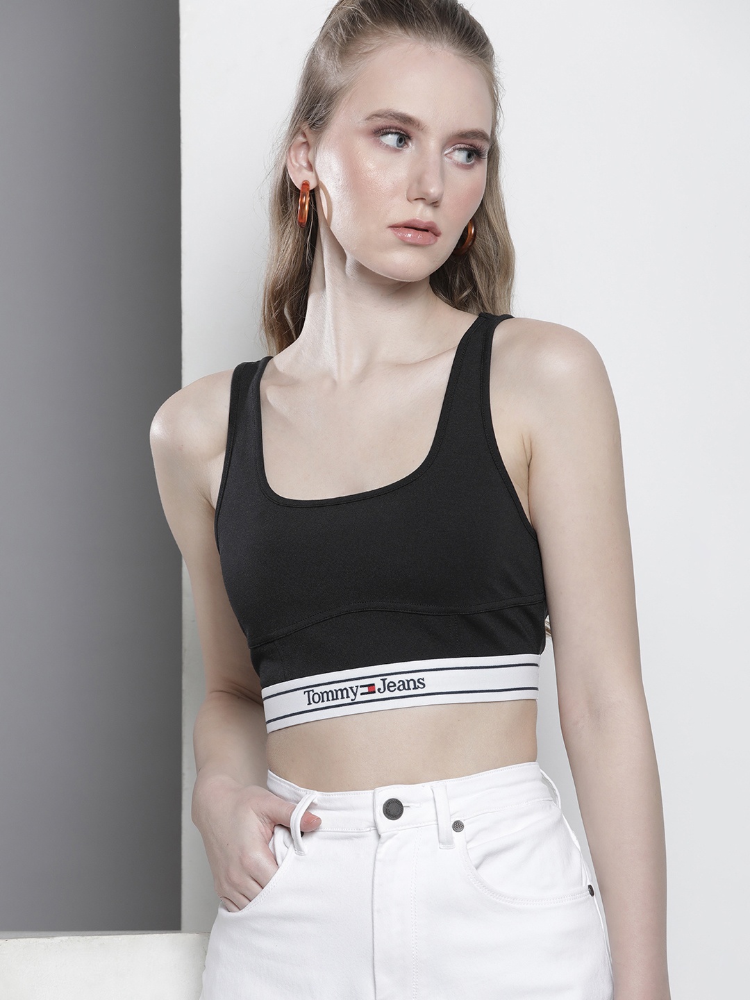 

Tommy Hilfiger Bralette Crop Top, Black