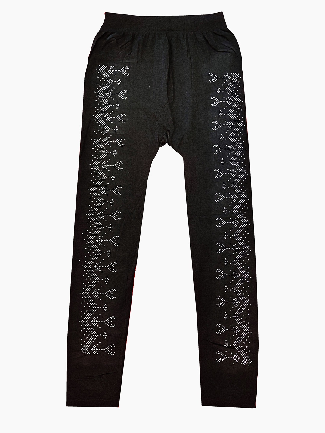 

PINVE Girls Slim Fit Embellished Jeggings, Black