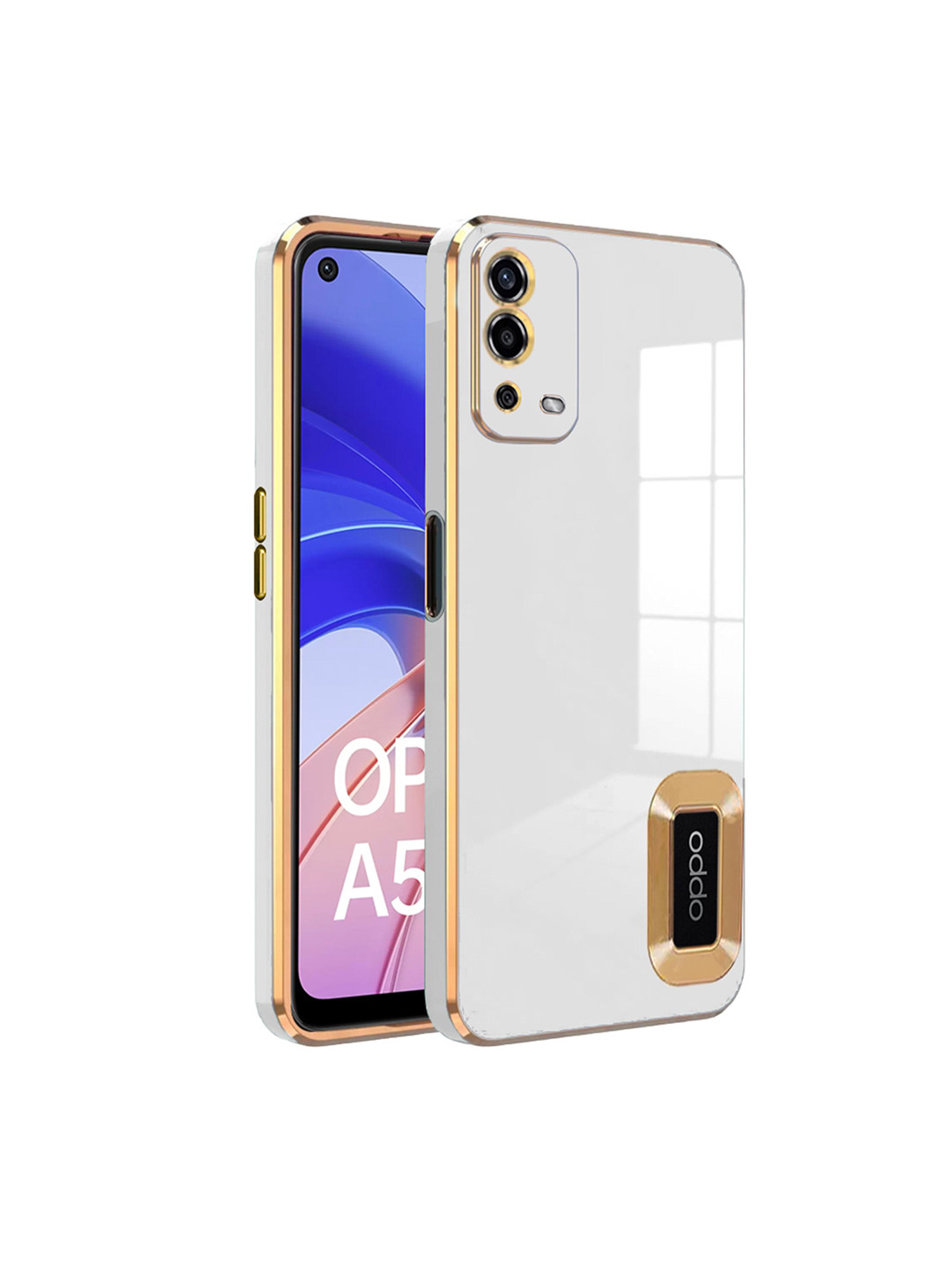 

Karwan Camera Protection oppo A54 Back Case, White
