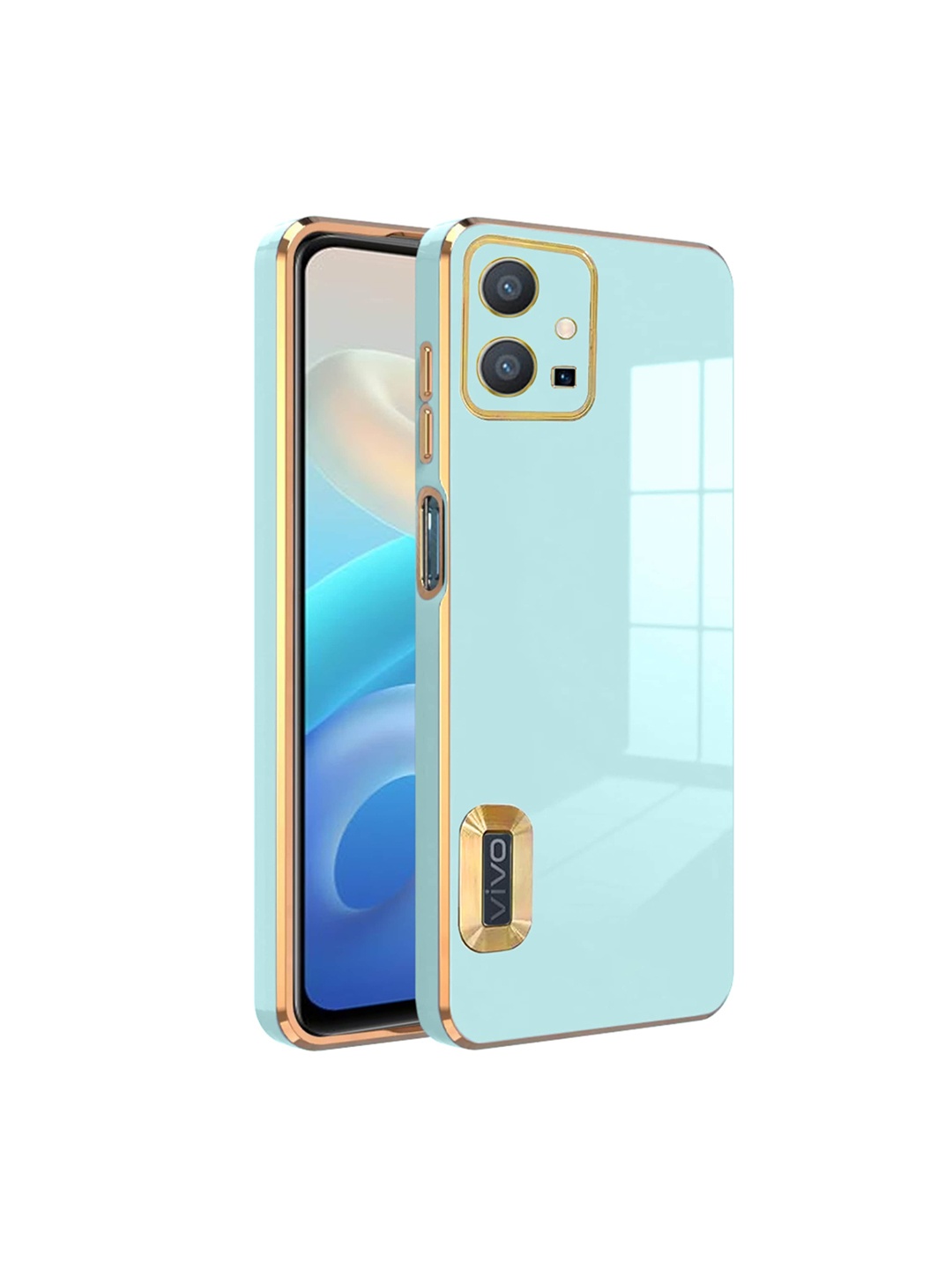 

Karwan Vivo Y55 5G Phone Back Cover, Sea green