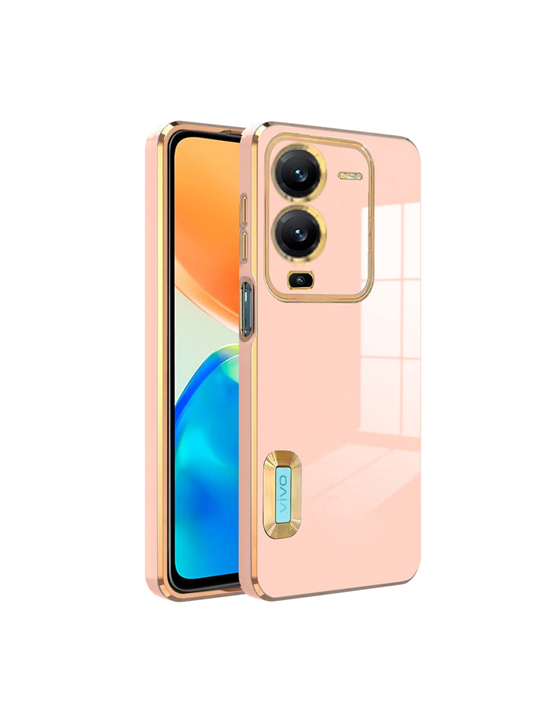 

Karwan Vivo V25 Pro Phone Back Cover, Peach