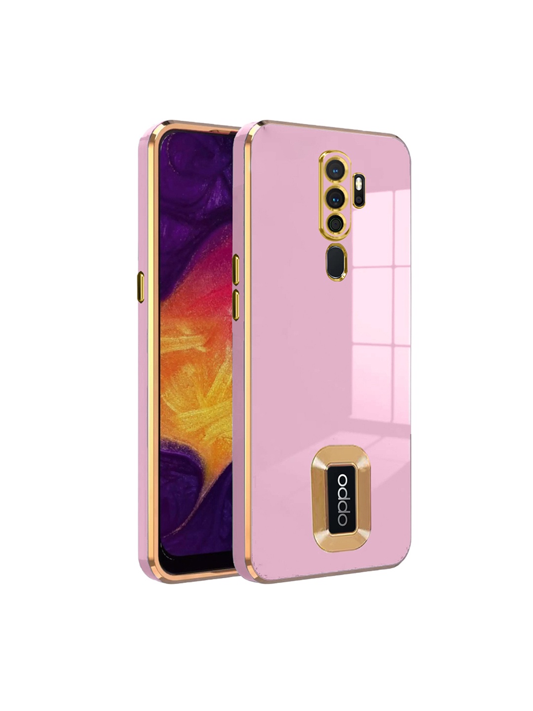 

Karwan Oppo A5 2020 Camera Protection & Phone Back Cover, Pink