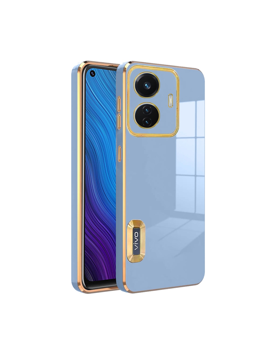 

Karwan Vivo T1 44W Camera Protection & Phone Back Cover, Blue