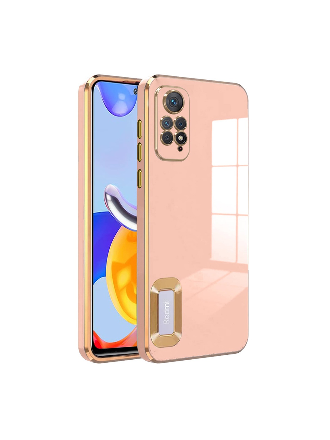 

Karwan Camera Protection MI Note 11 Pro Back Case, Pink