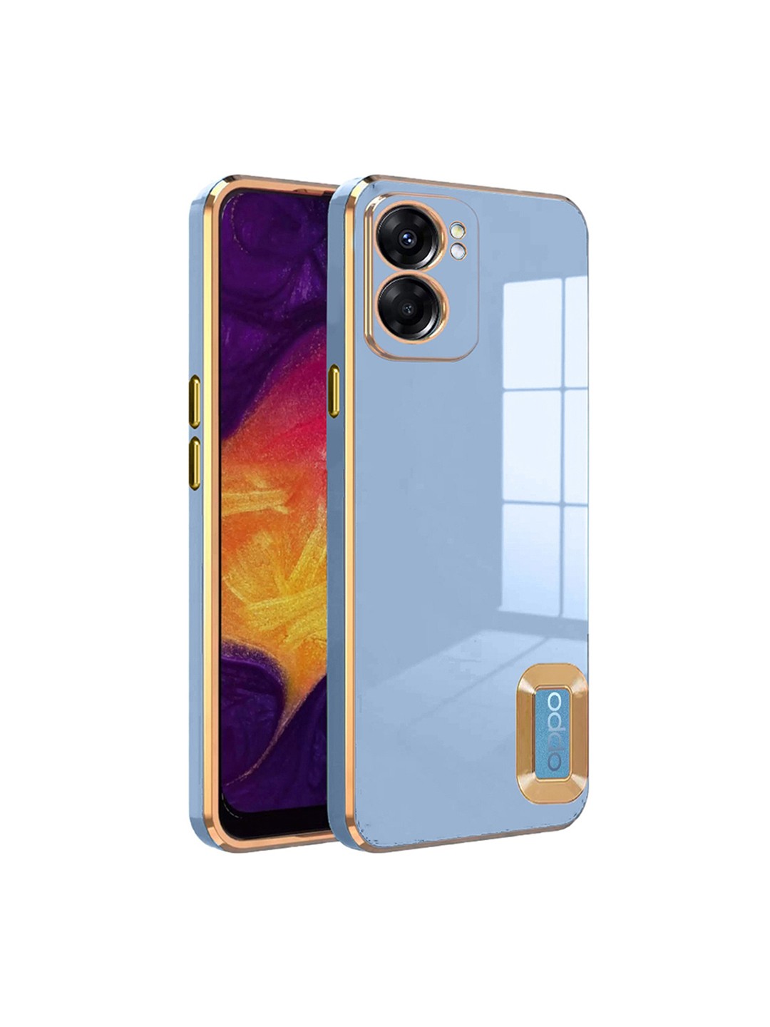 

Karwan Camera Protection Oppo K10 5G Phone Back Case, Blue