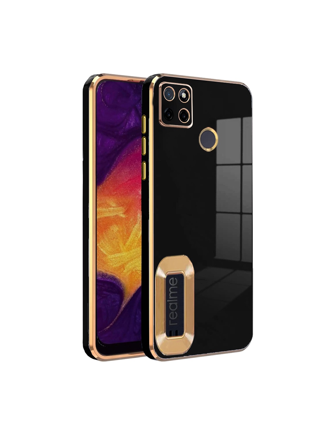 

Karwan REALME C 21Y Phone Back Cover, Black