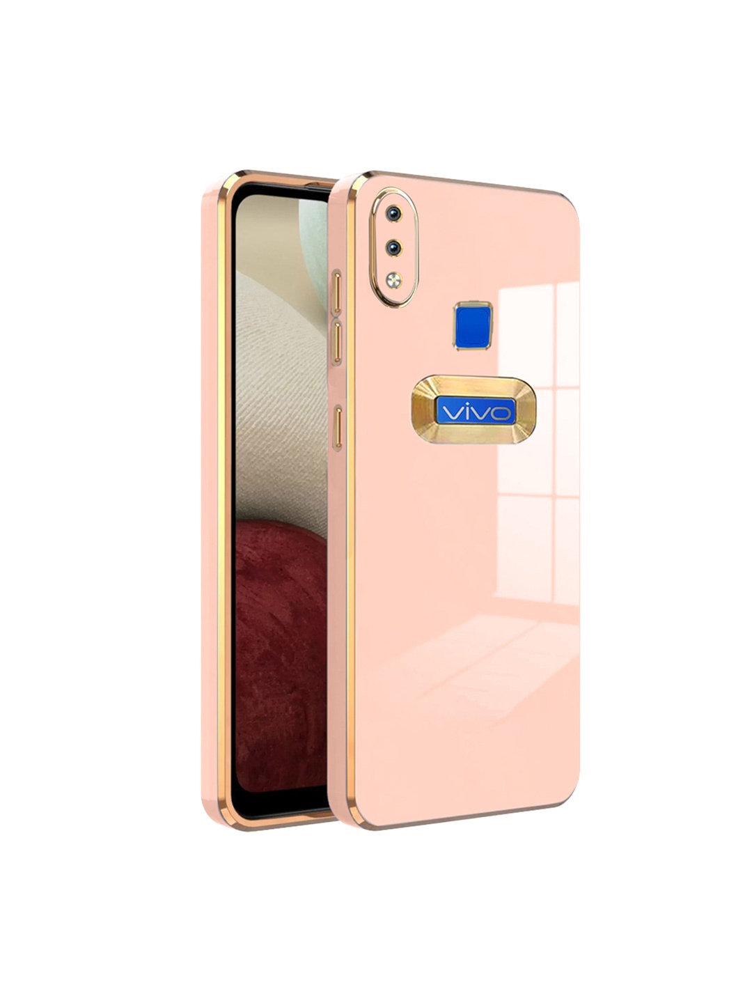 

Karwan Camera Protection Vivo Y91 Back Case, Peach
